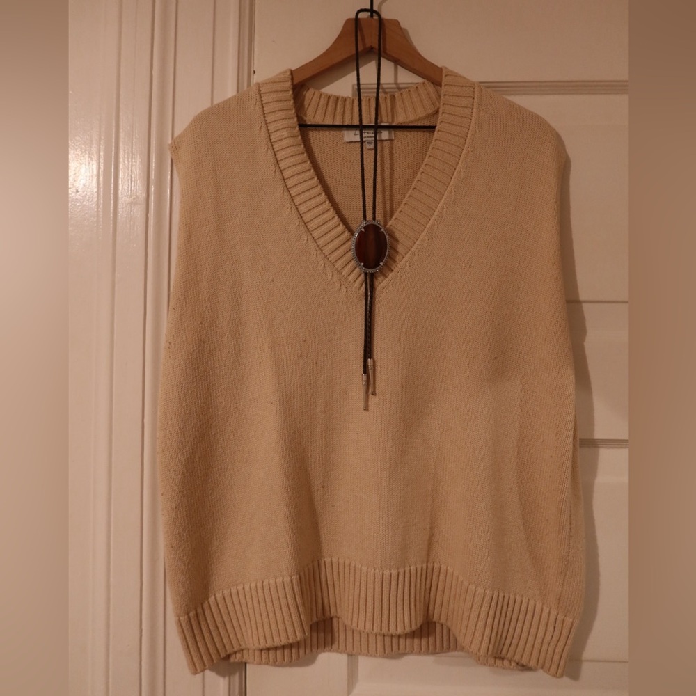 L’Academie Oversized Cream Vest